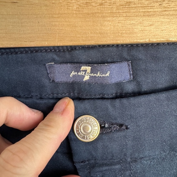 7 For All Mankind Women's Jegging Pants Dark Navy Preppy Stretchy Size 30 - Picture 2 of 13